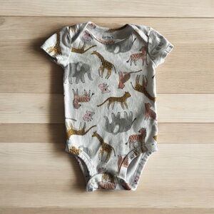 Carter's Animal Print Onesie - Unisex - A fun day at the zoo!